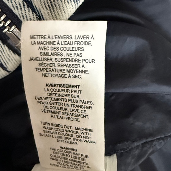 Garage Denim Tone Puffer Jacket EUC Sz S - Picture 8 of 9